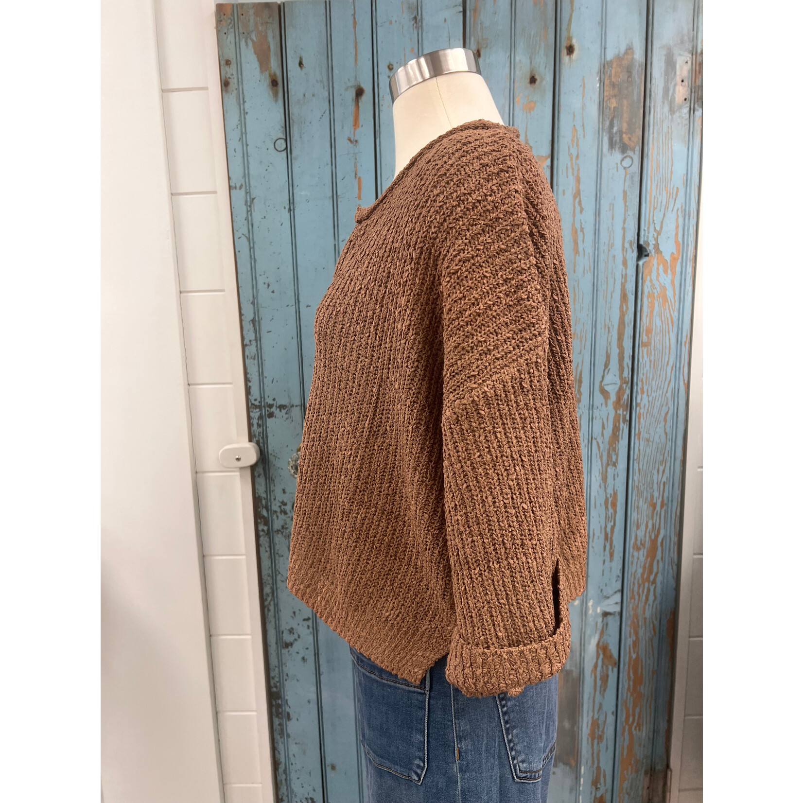 Illa Illa Illa 3/4 Cropped Sweater