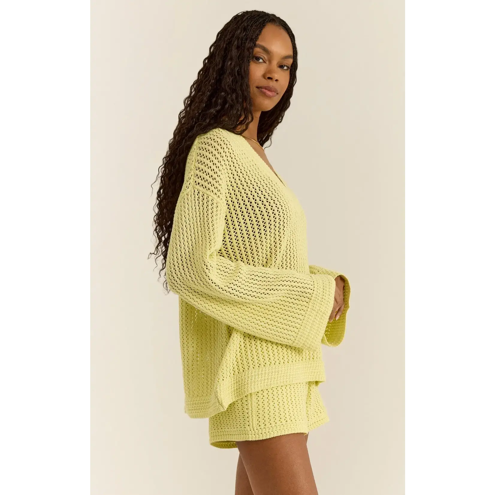 Z Supply ZS Kiami Crochet Sweater
