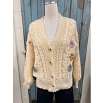 Mello Daisy Patch Knit Cardigan