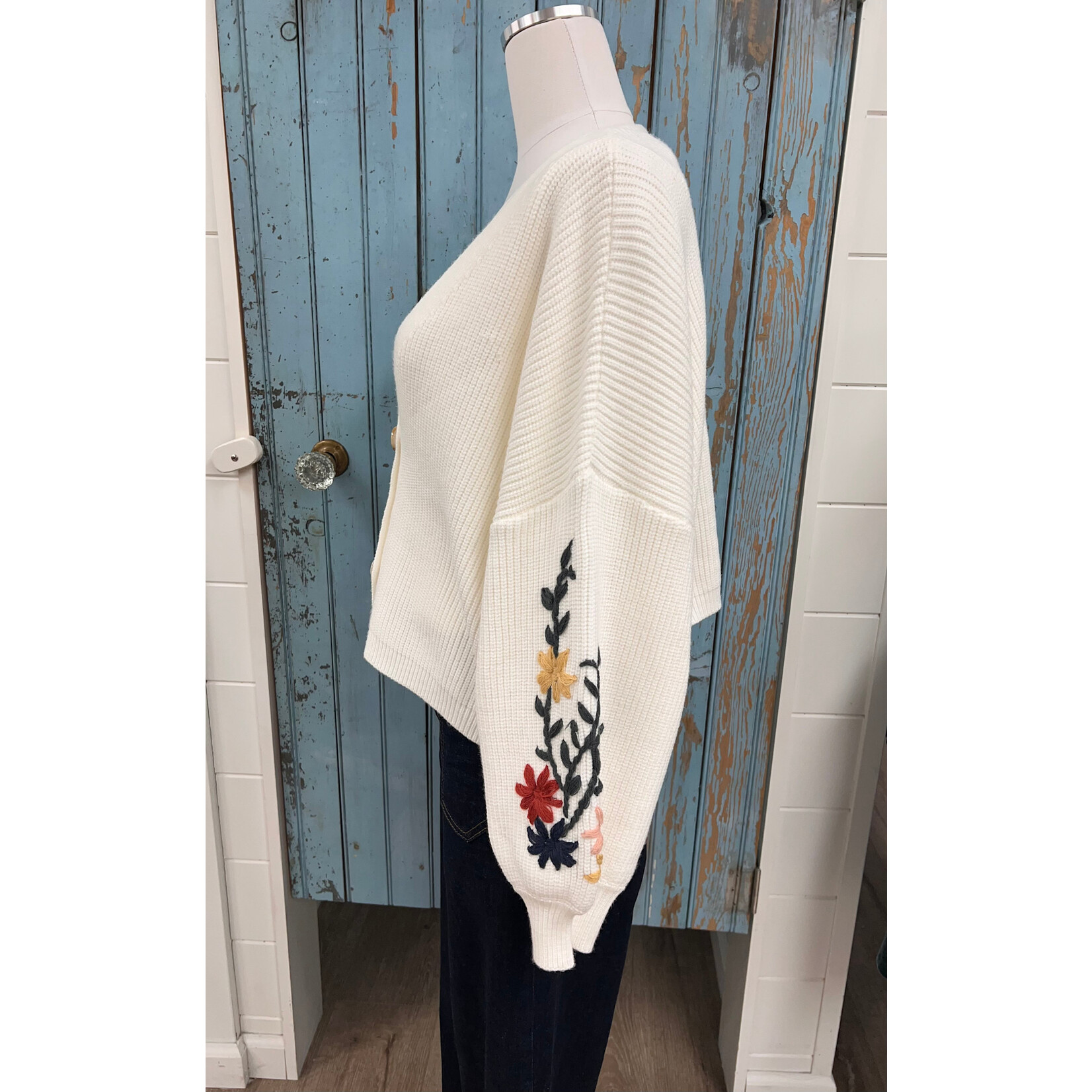 Mello Mello Floral Patchwork Cardigan