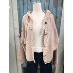 Mello Waffle Knit Hoodie Cardigan