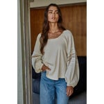 By together Mesa Contrast Stitch Top