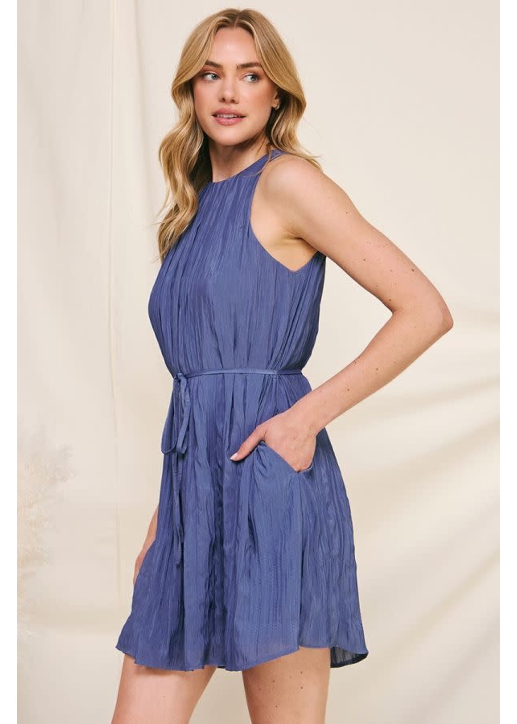 Allie Rose AR Pleated Shift Dress