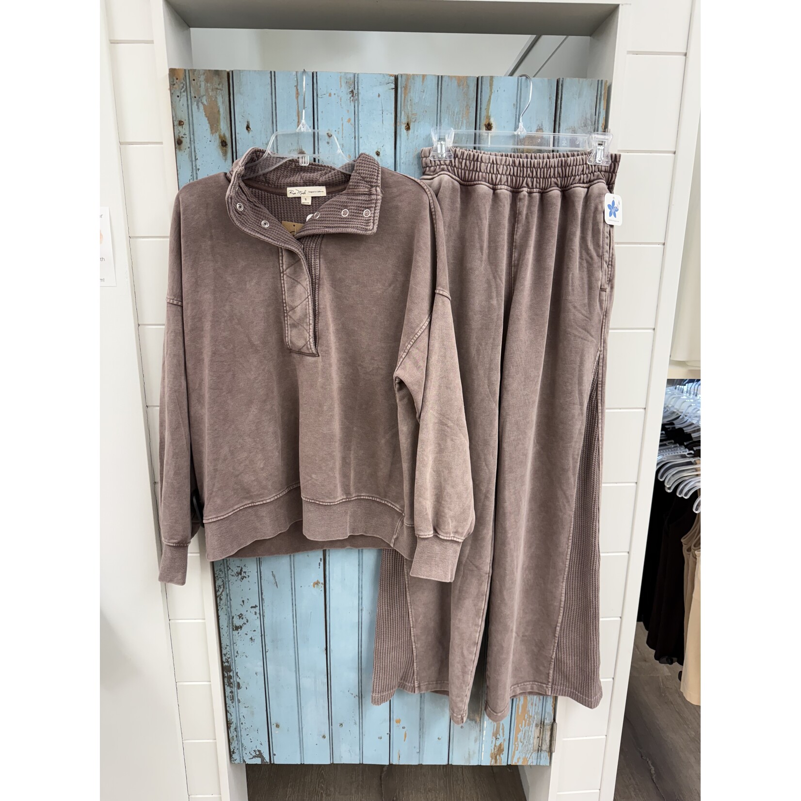 Rae Mode RM Terry & Waffle Wide Pant