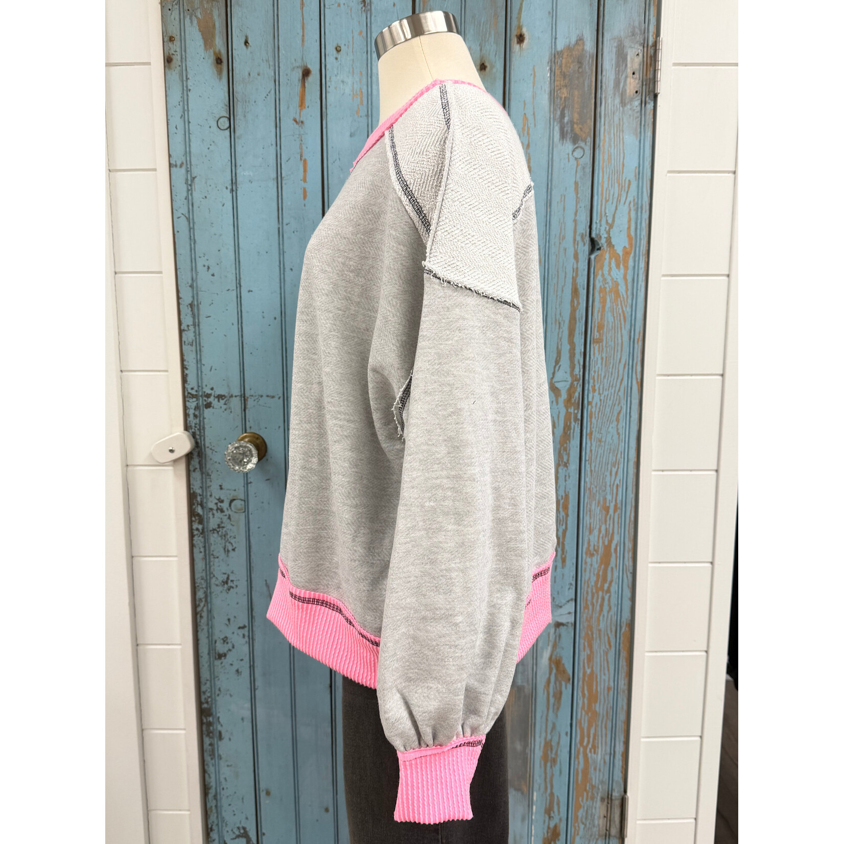 BUCKETLIST BL Contrast Stitch Sweatshirt