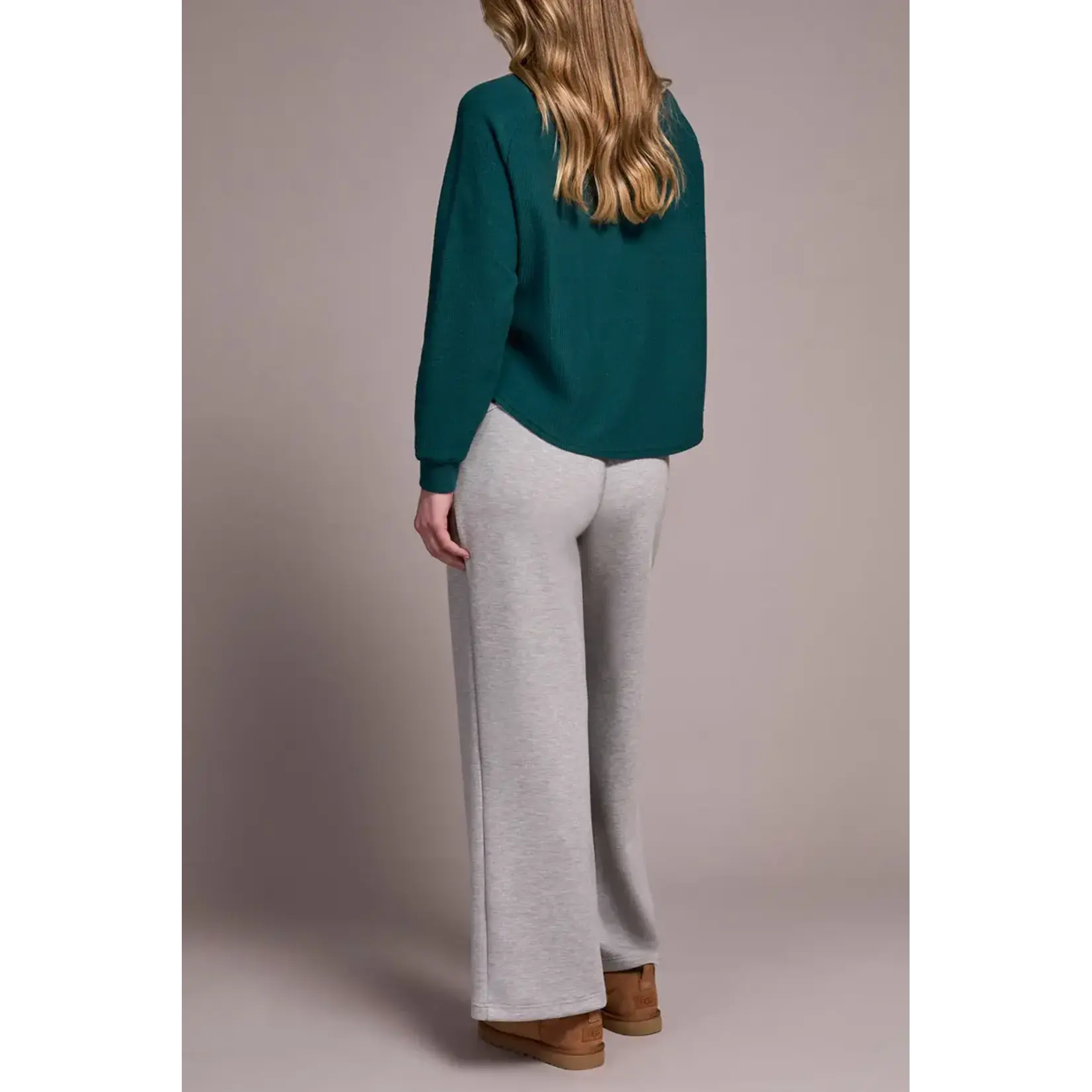 Tribal T Henley Top w/ Rib Combo