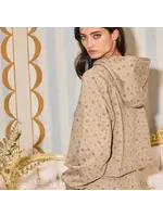 BUCKETLIST Floral Print Crop Hoodie