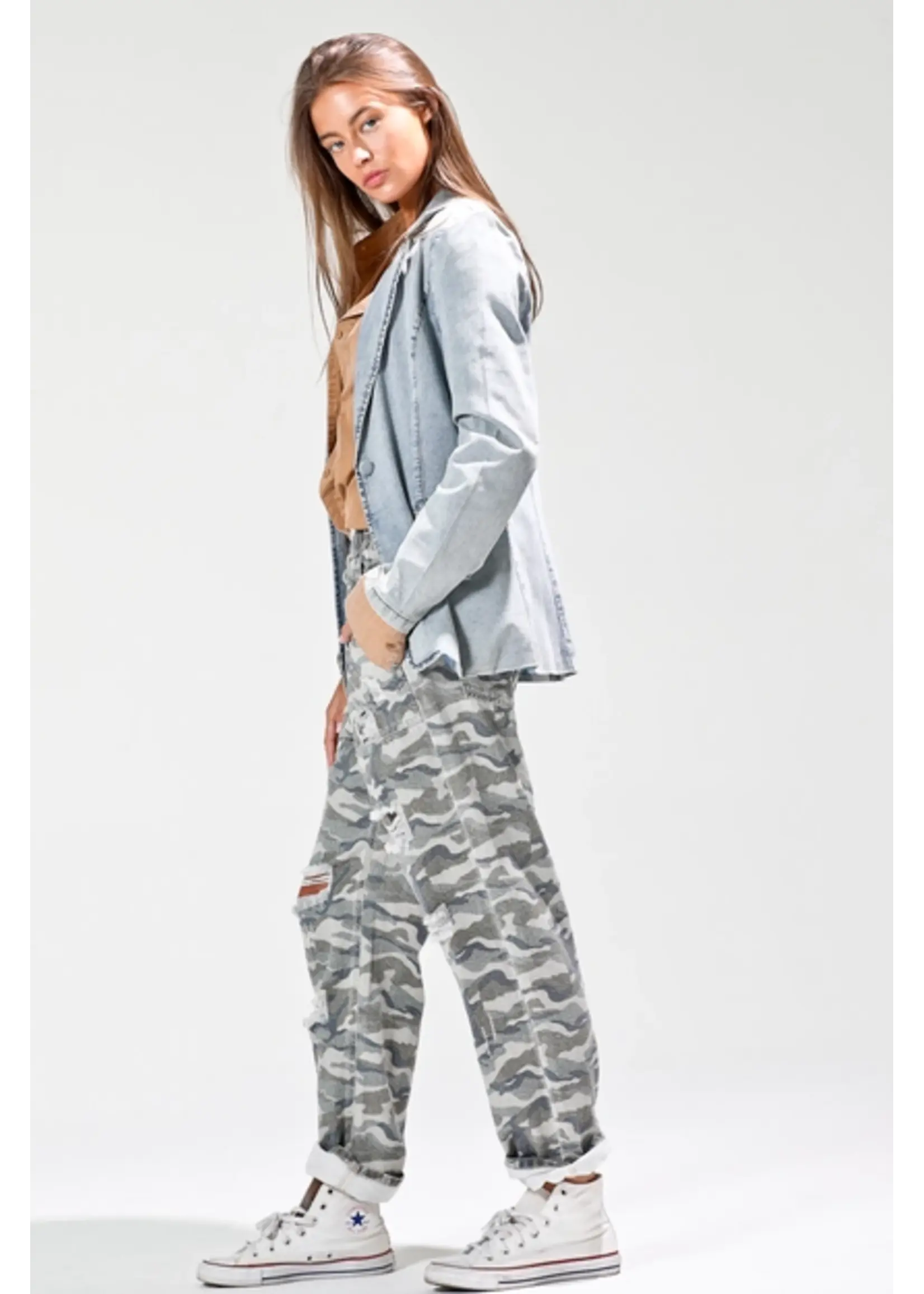 NoaBoa NoaBoa Front Pocket Denim Blazer