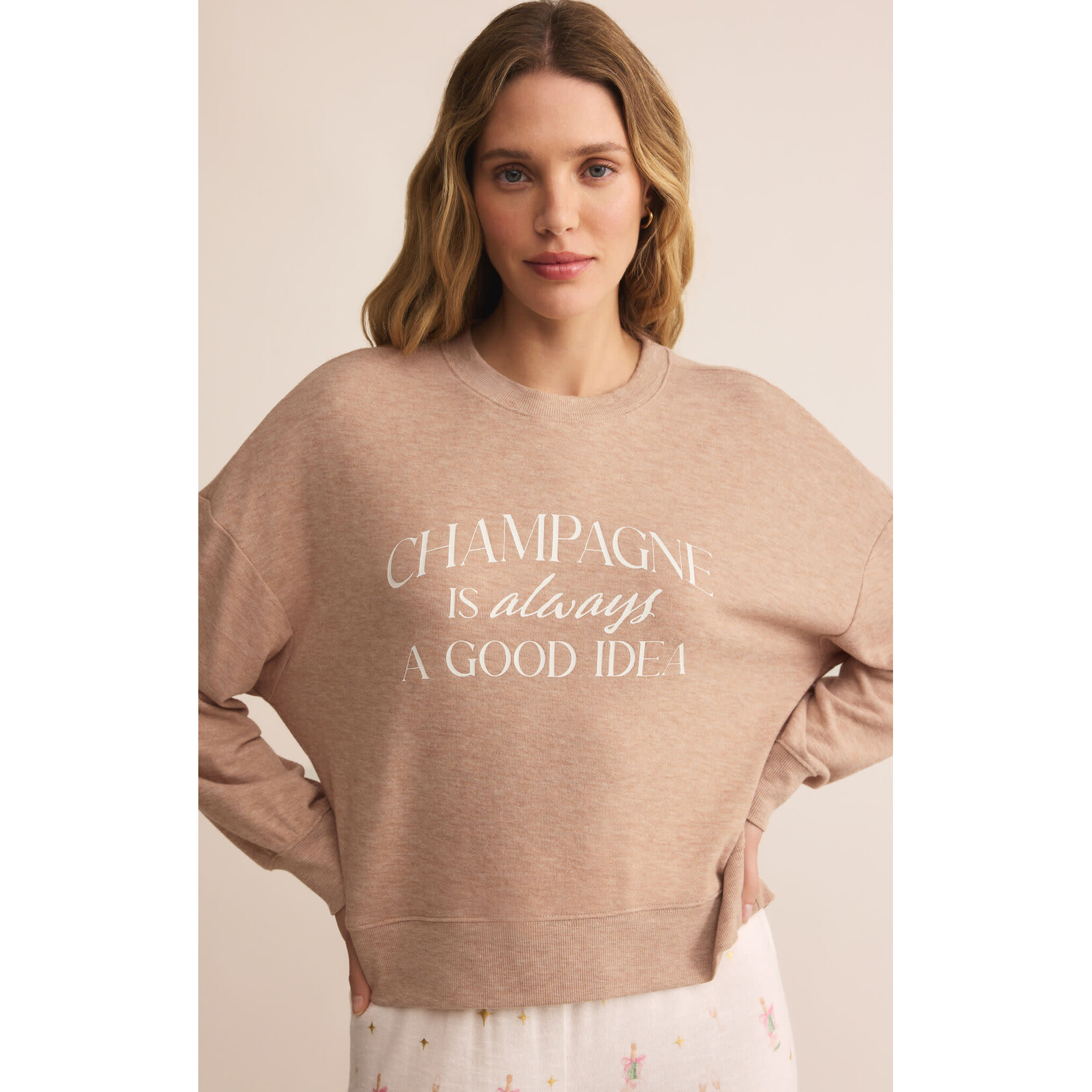 Z Supply ZS Champagne L/S Top
