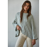 By together Cable Knit Cropped Sweater