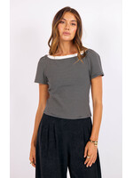 Sage The Label STL  Xoxo Stripe Tee