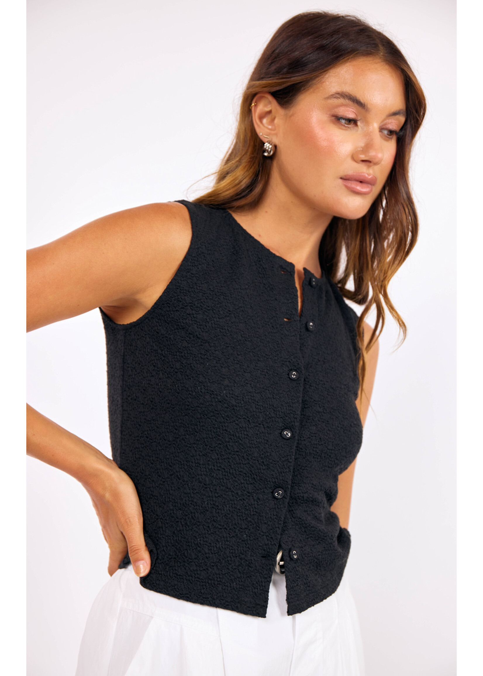 Sage The Label Purpose Button Tank