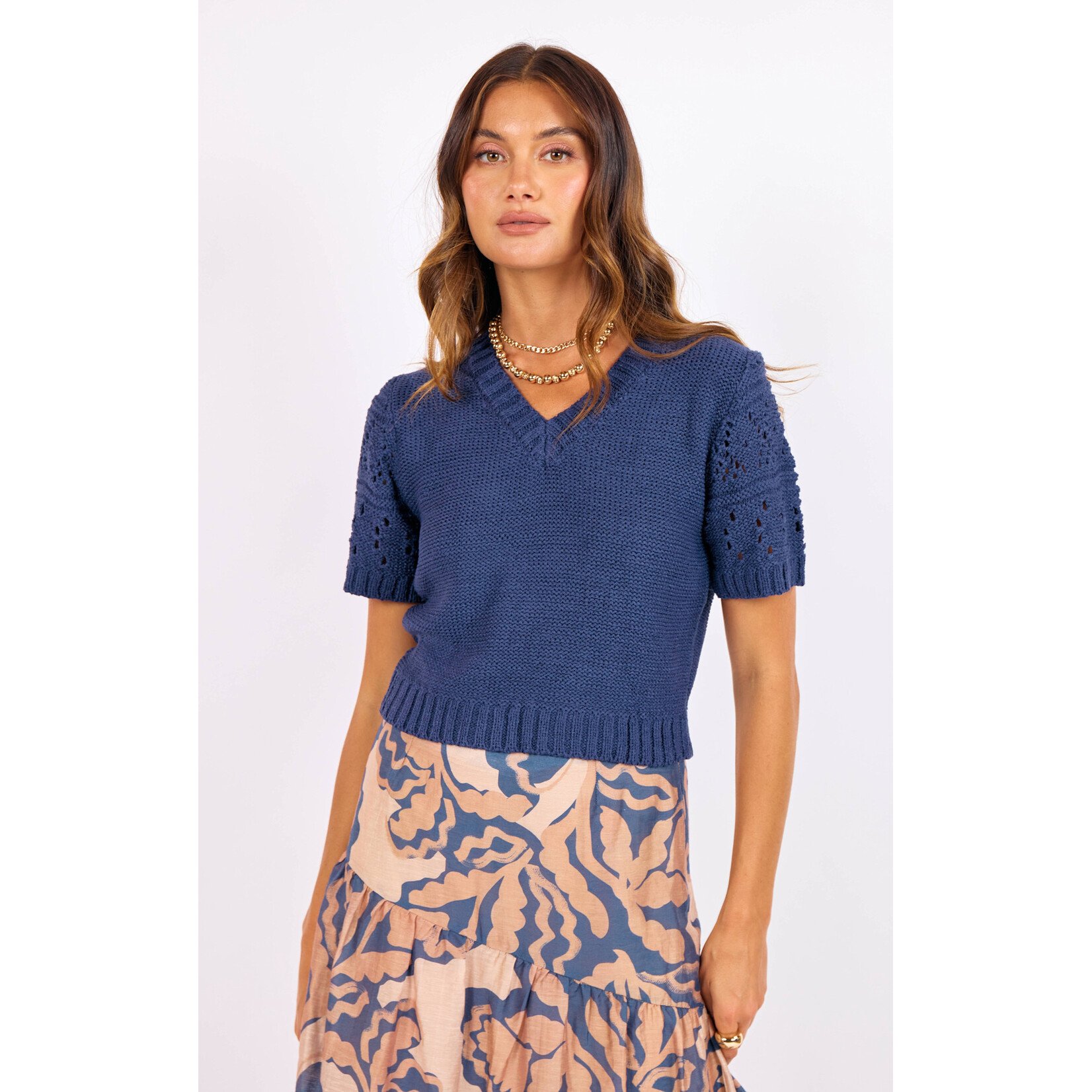 Sage The Label Janice Short Slv Sweater