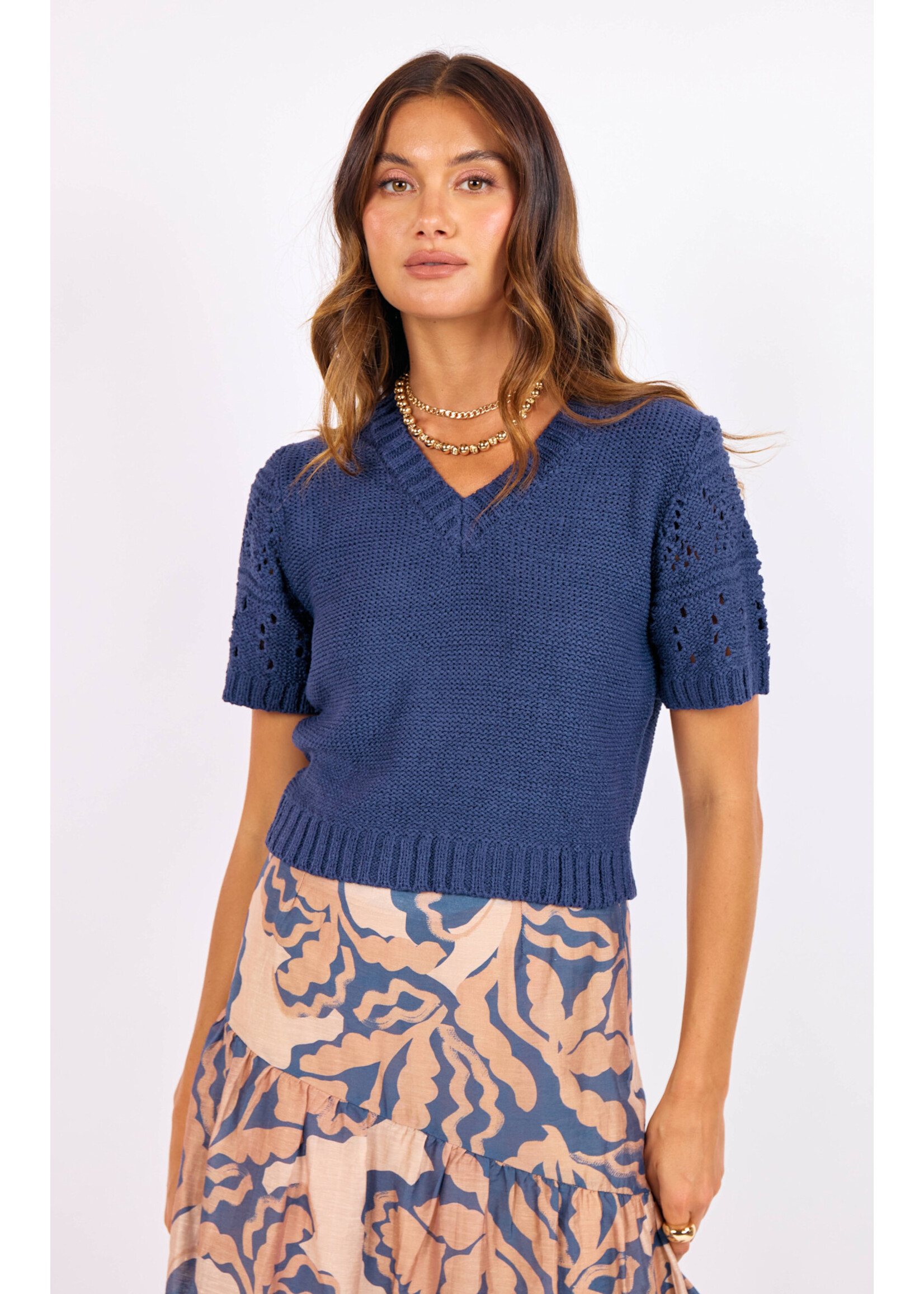 Sage The Label Janice Short Slv Sweater