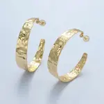 Aim Eternal AE Gold Hammered Earring
