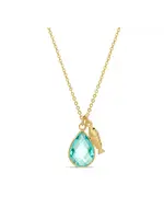 Splendid Iris SI Fish  & Glass Necklace