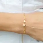 Splendid Iris SI Double starfish bracelet