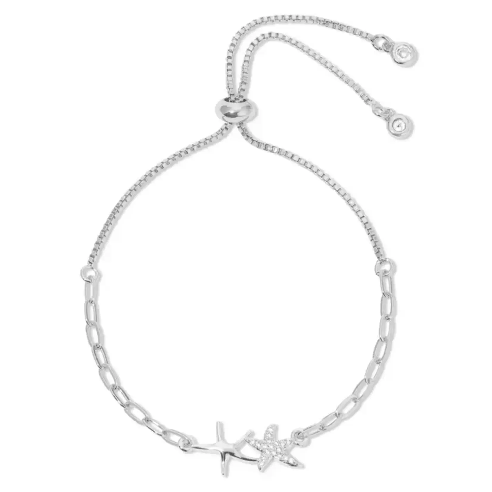 Splendid Iris  Double starfish bracelet