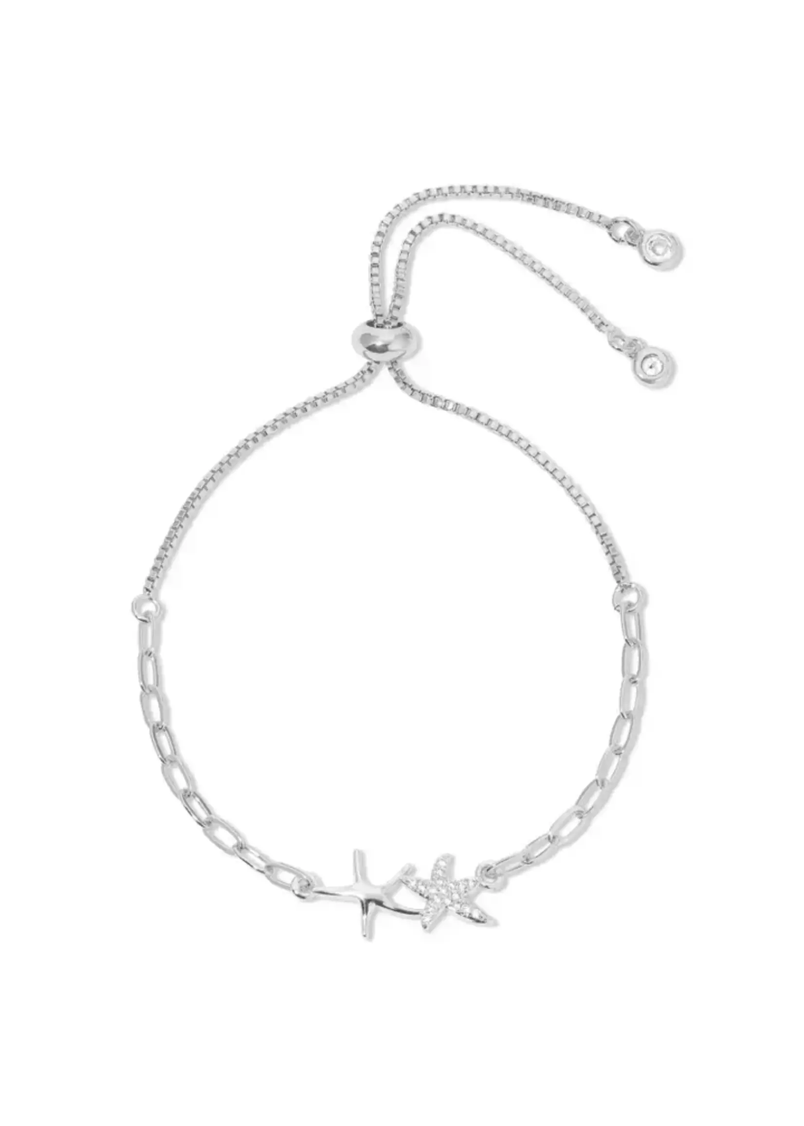 Splendid Iris  Double starfish bracelet