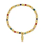 Splendid Iris SI Fish Charm Bracelet