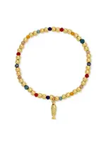 Splendid Iris SI Fish Charm Bracelet
