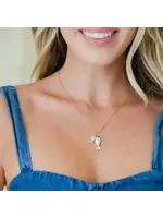 Splendid Iris SI Fish Necklace