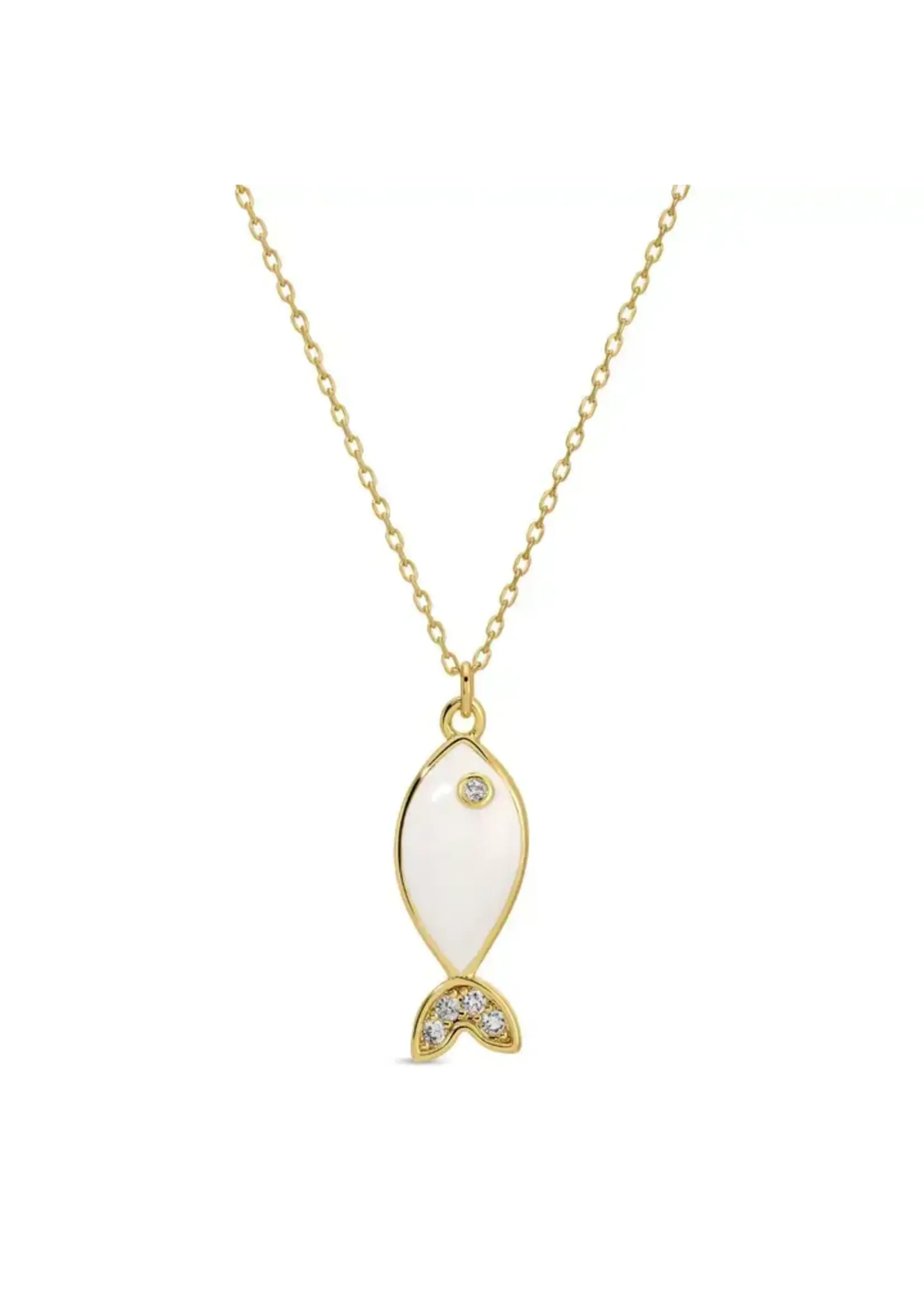 Splendid Iris Fish Necklace