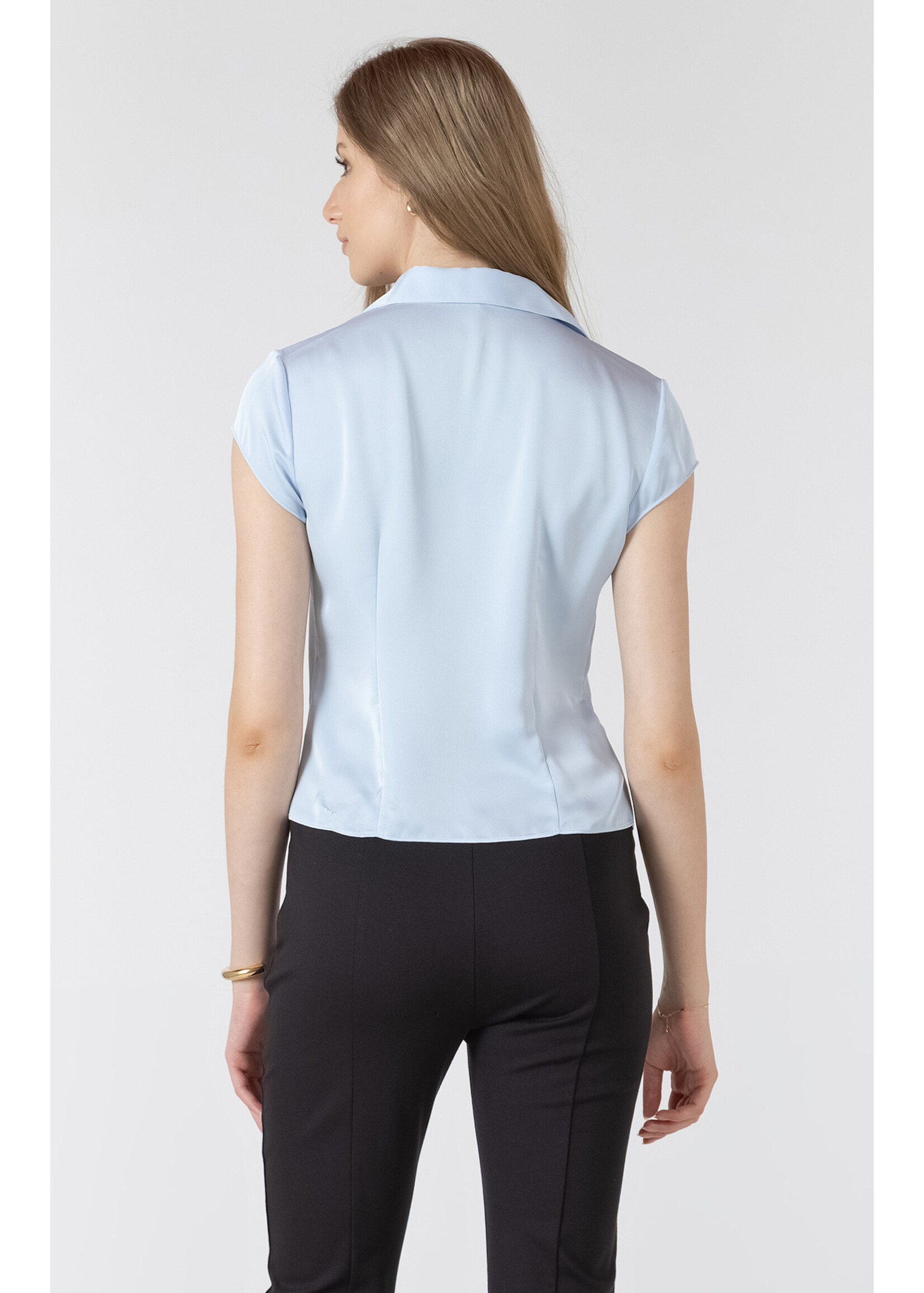 Dex Textured Button Blouse