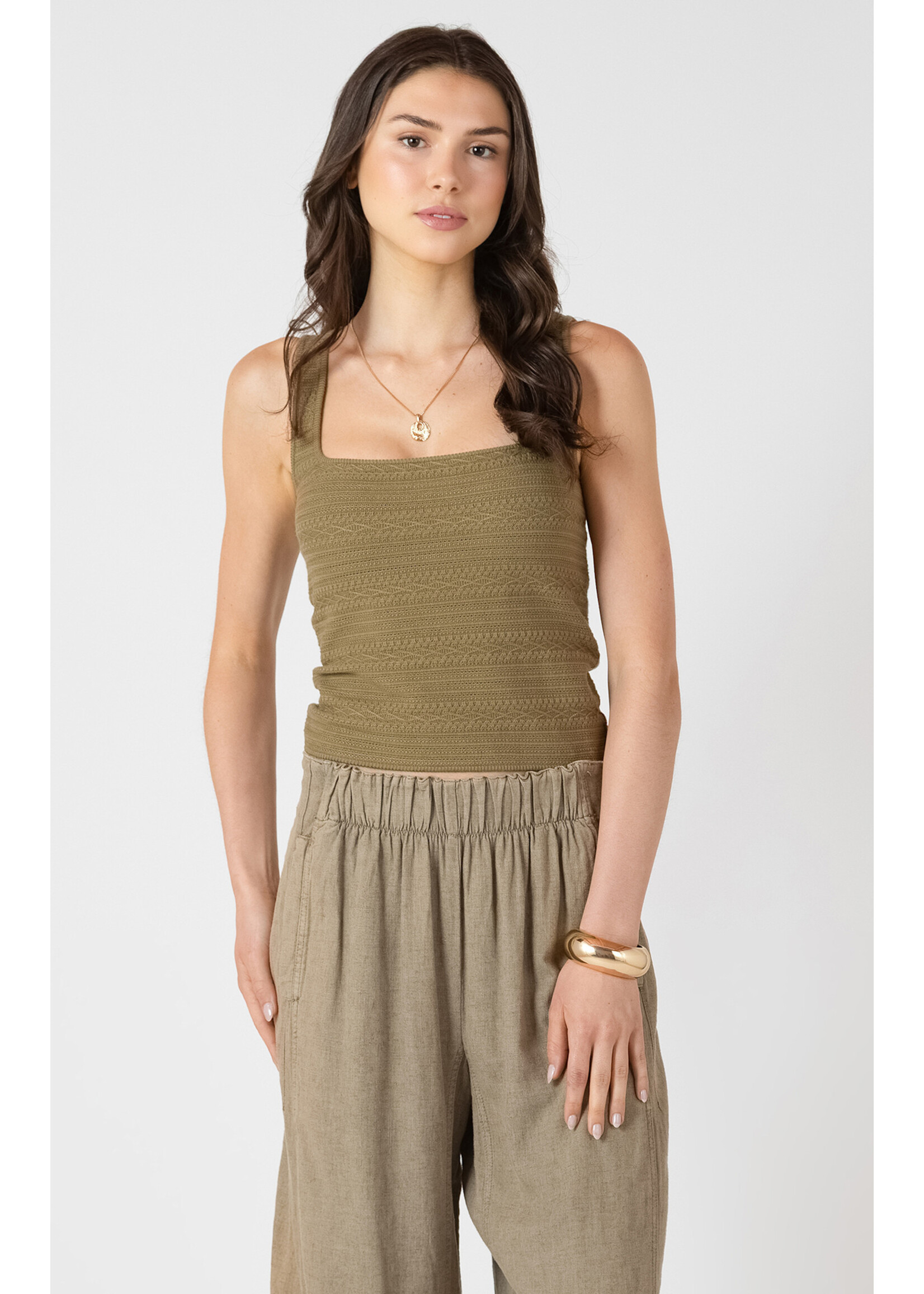 Dex Sage Textured Tank