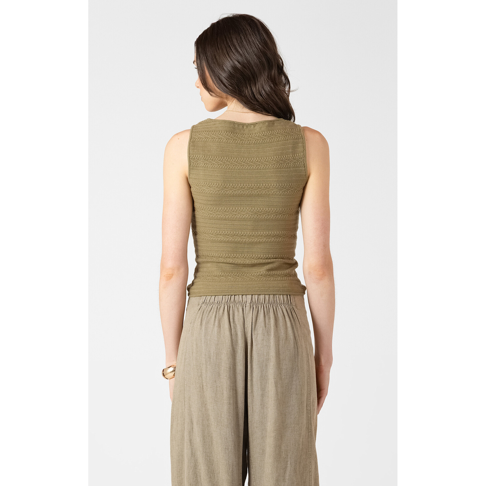 Dex Dex Sage Textured Tank
