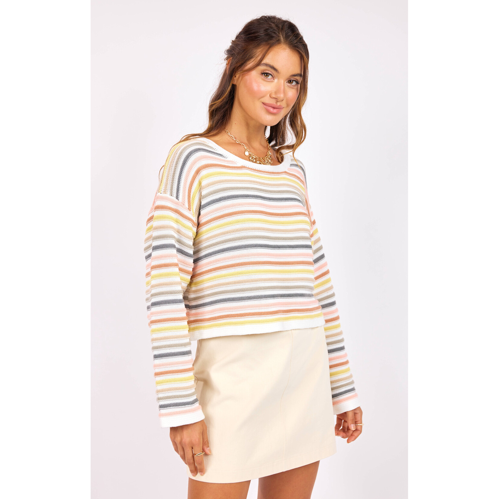 Sage The Label Abigail Stripe Sweater