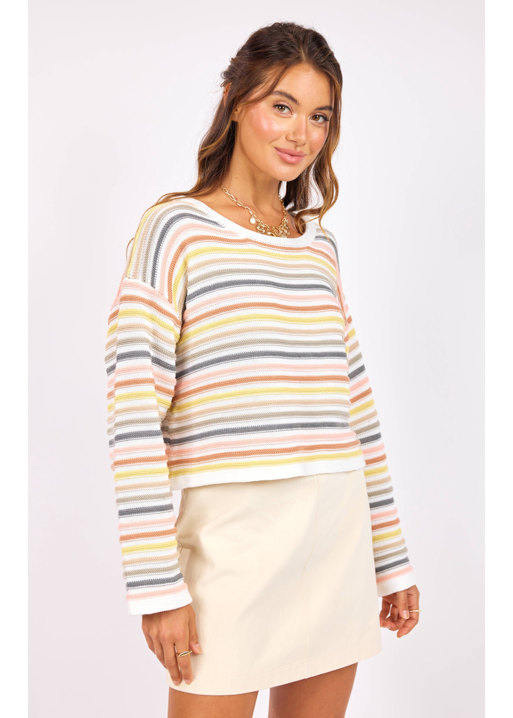 Sage The Label Abigail Stripe Sweater