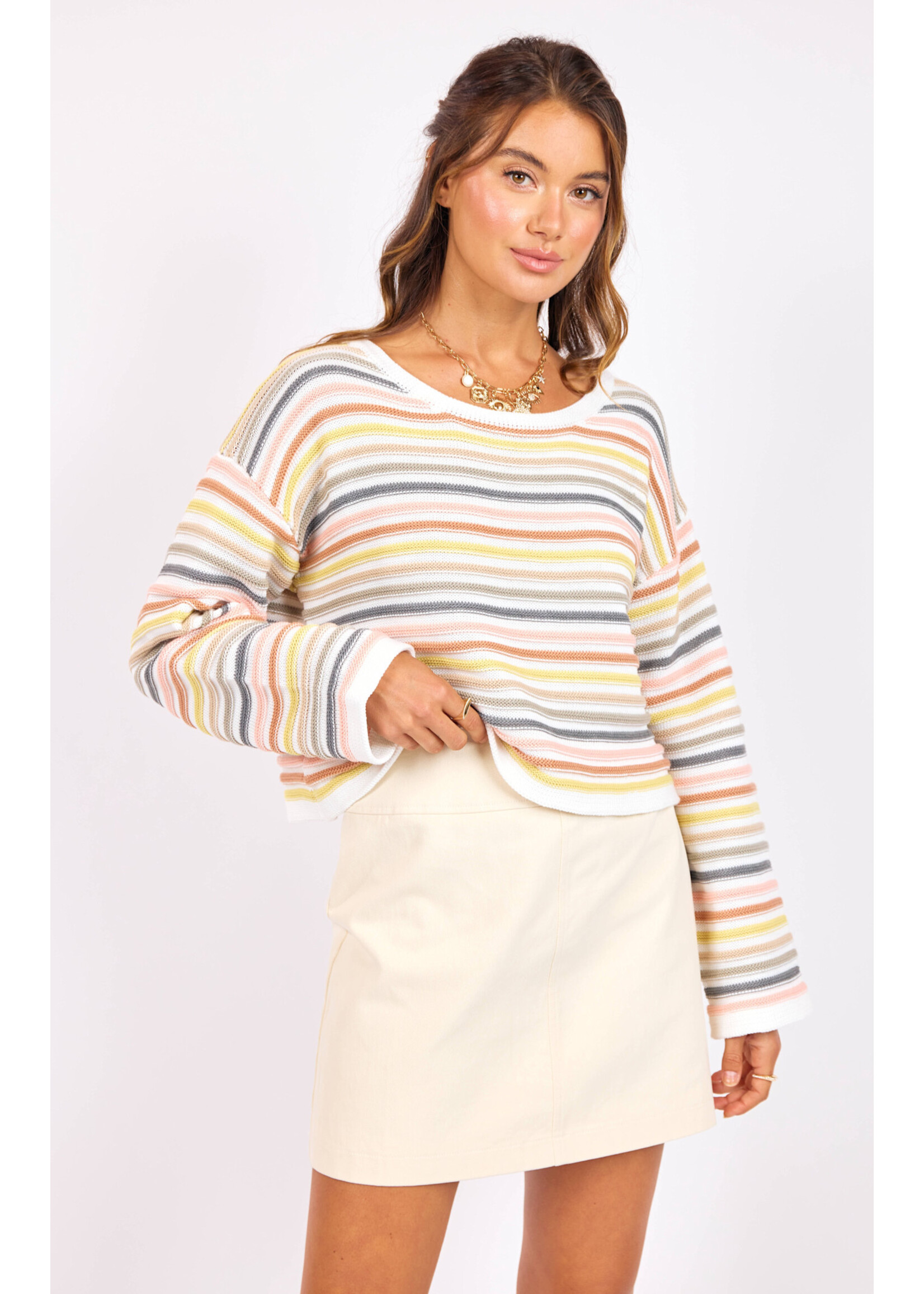 Sage The Label Abigail Stripe Sweater