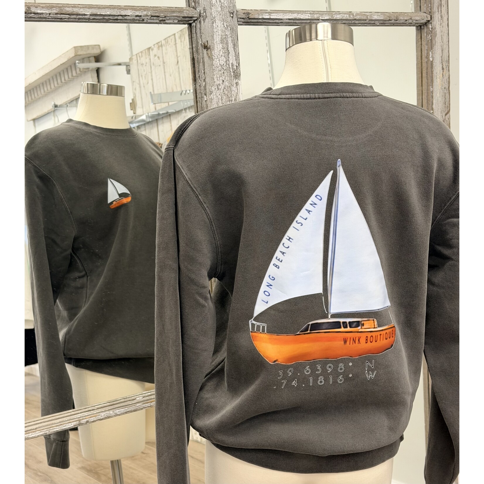 Wink W LBI Sailboat Sweatshirt