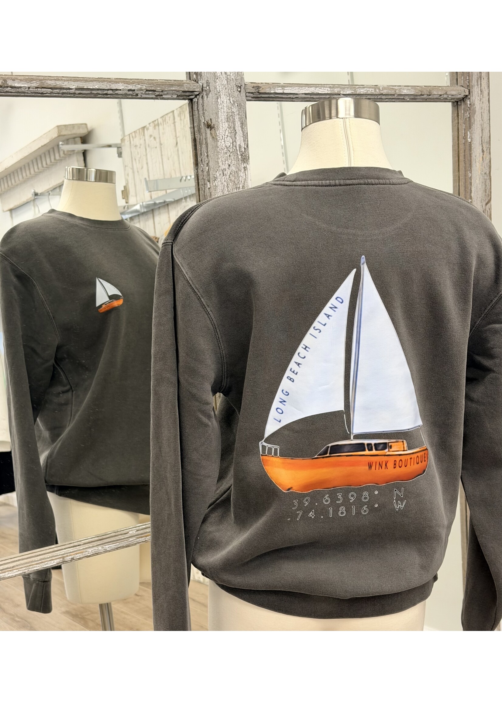 Wink LBI Sailboat Sweatshirt