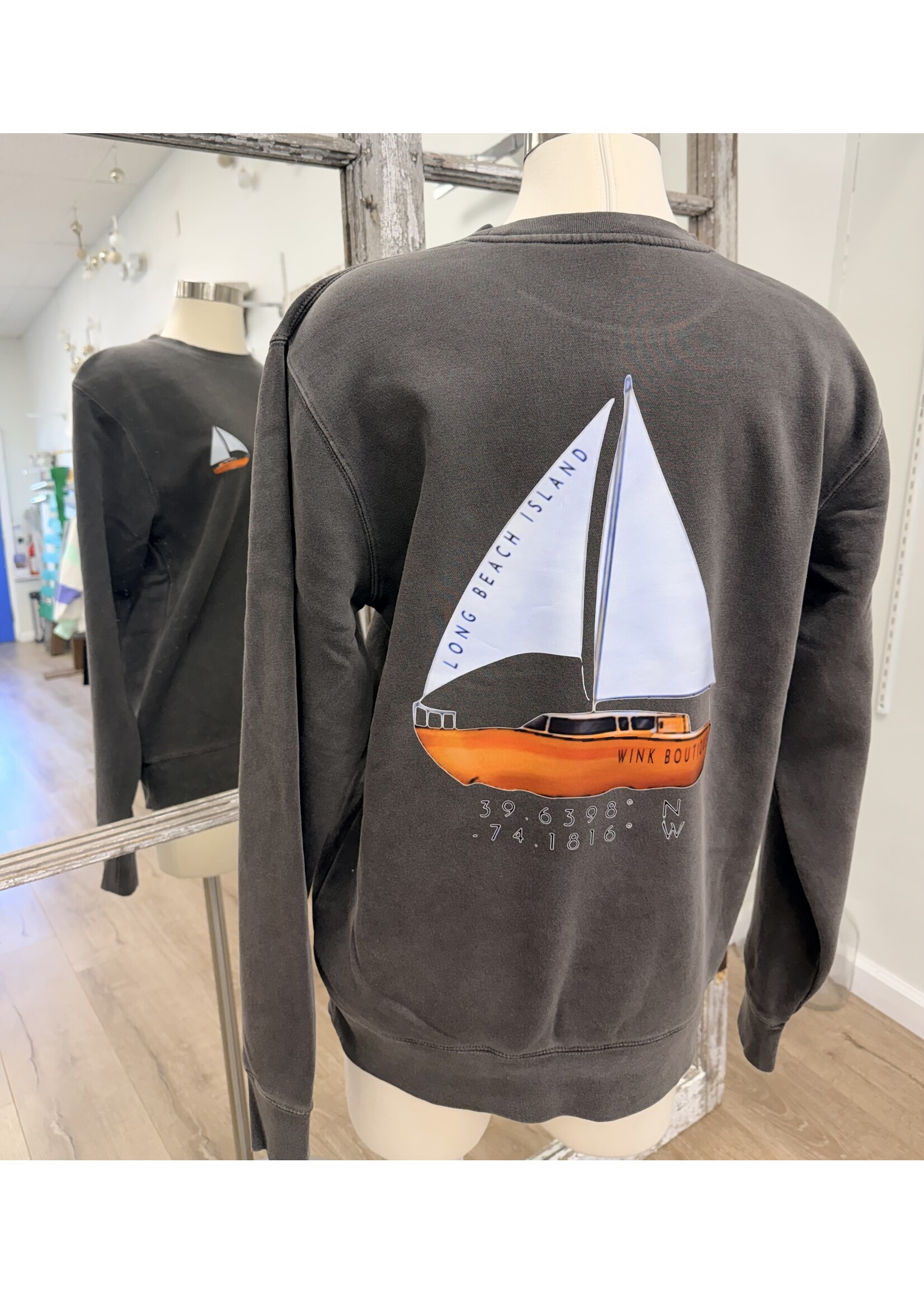 Wink LBI Sailboat Sweatshirt