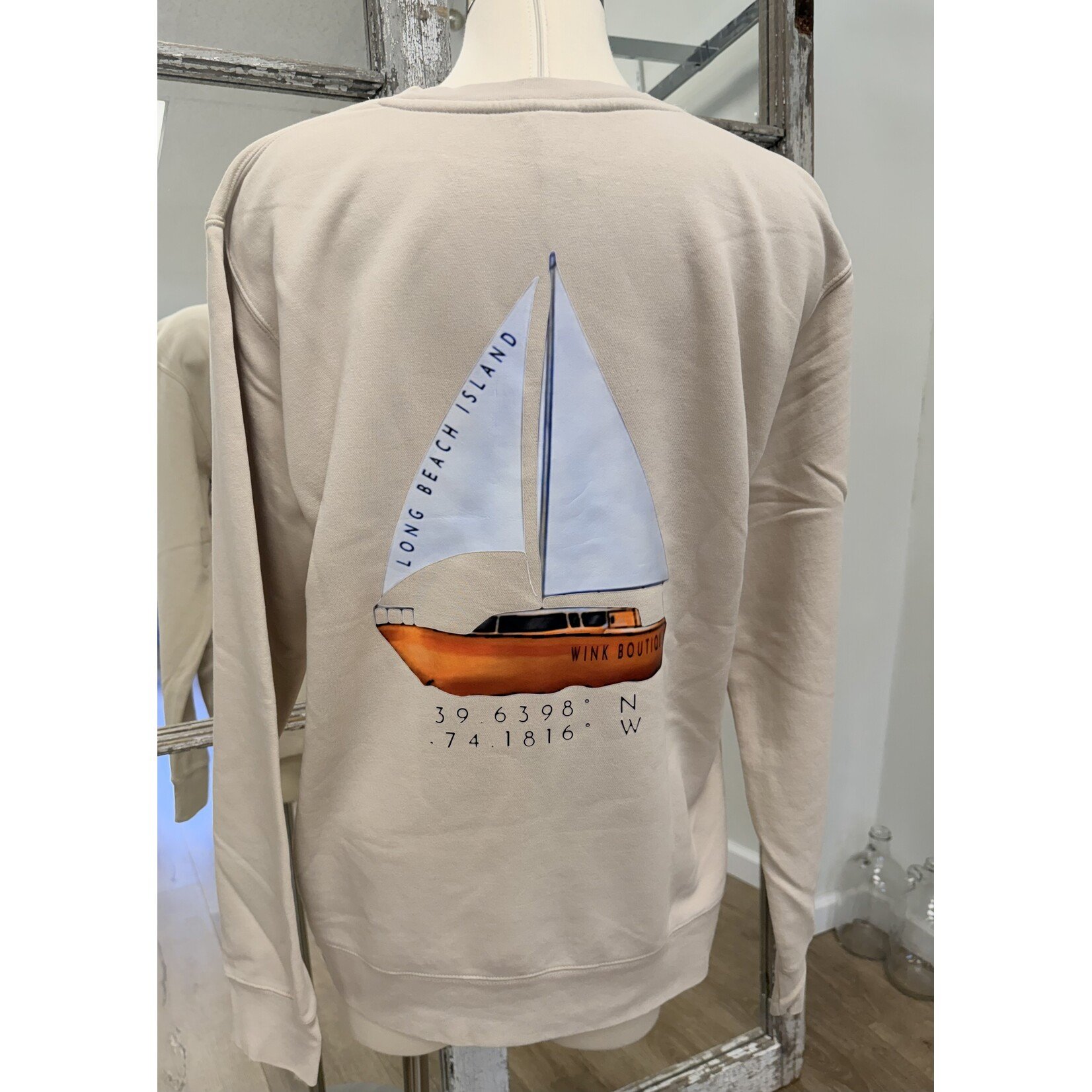 Wink W LBI Sailboat Sweatshirt