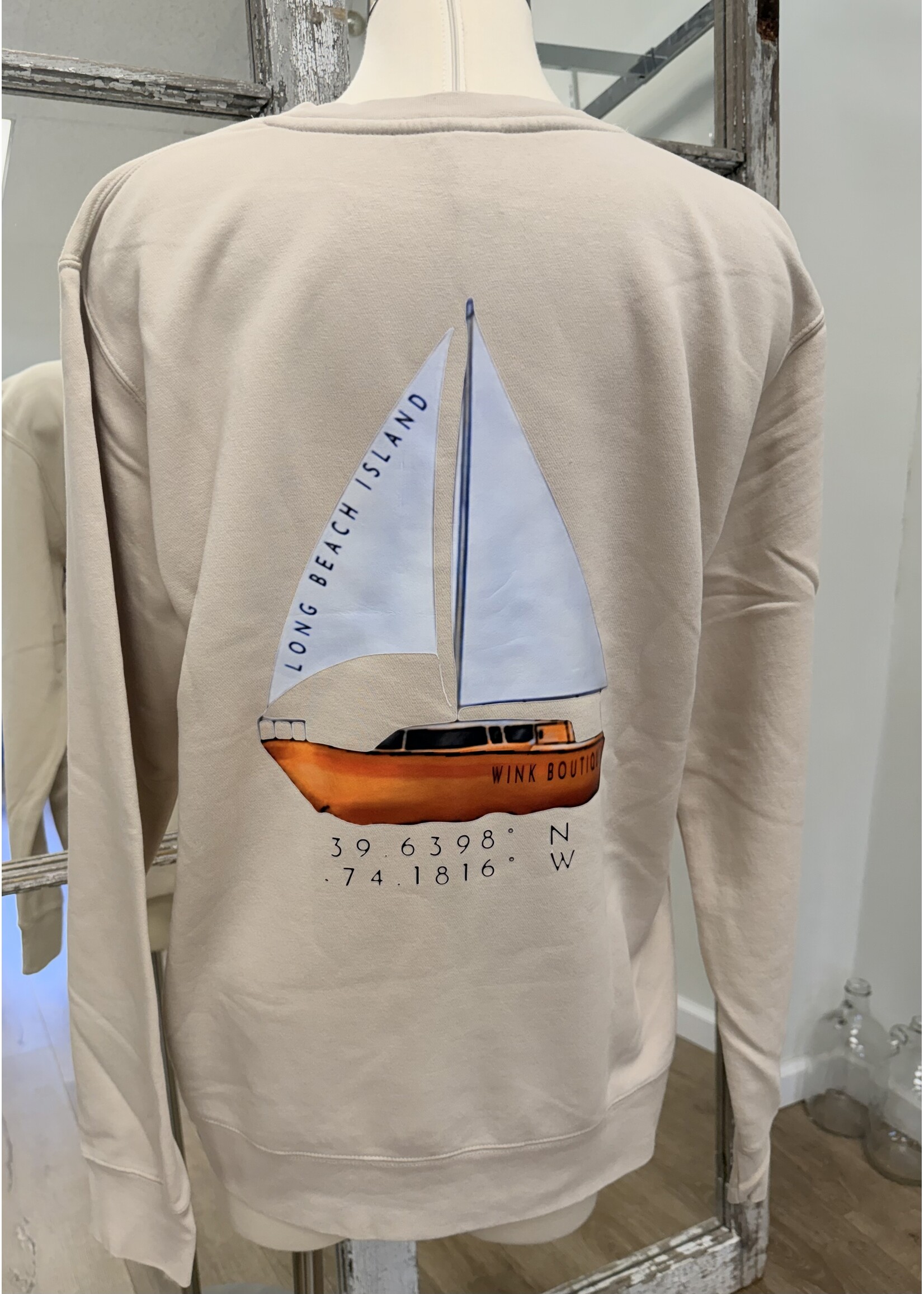 Wink LBI Sailboat Sweatshirt