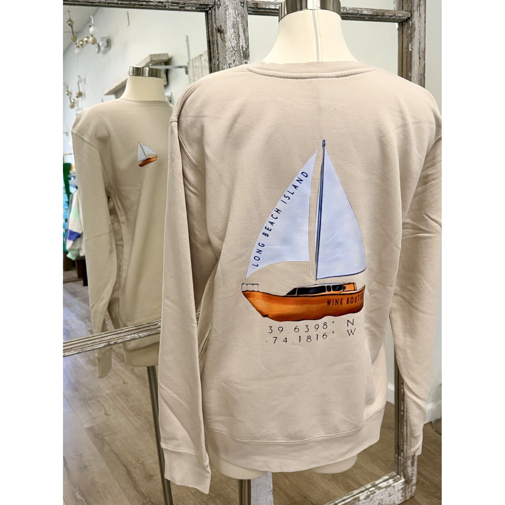 Wink W LBI Sailboat Sweatshirt