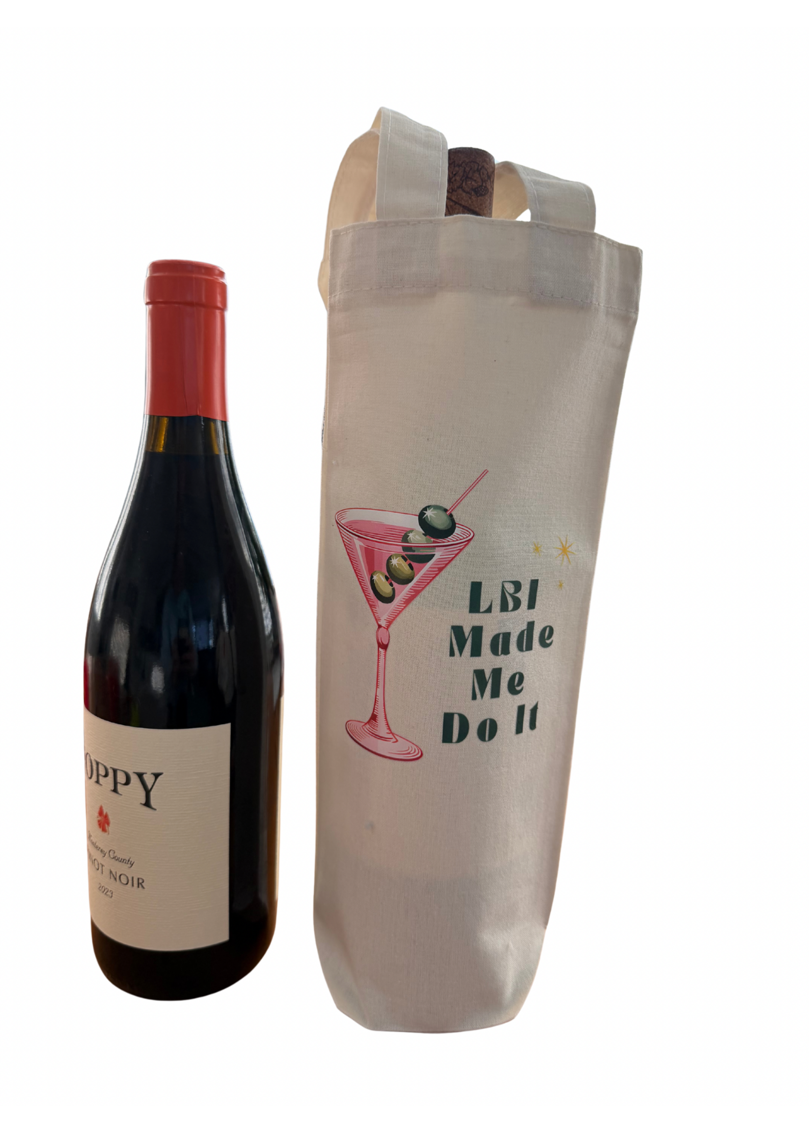 Wink W Wine tote