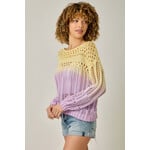 Mystree Mst Ombre Open Stitch Pullover