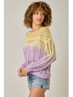Mystree Mst Ombre Open Stitch Pullover