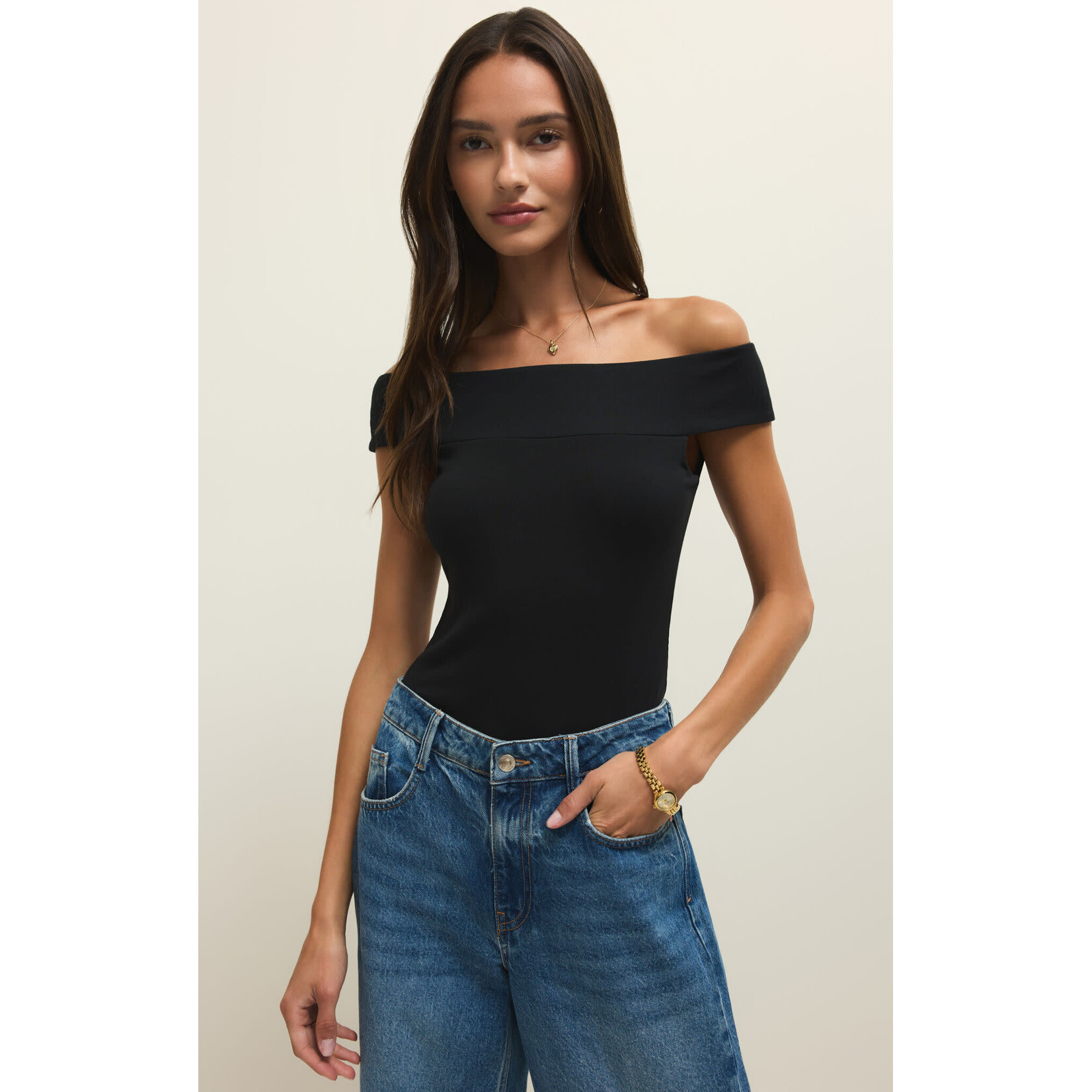 Z Supply Second Skin Off Shoulder Top