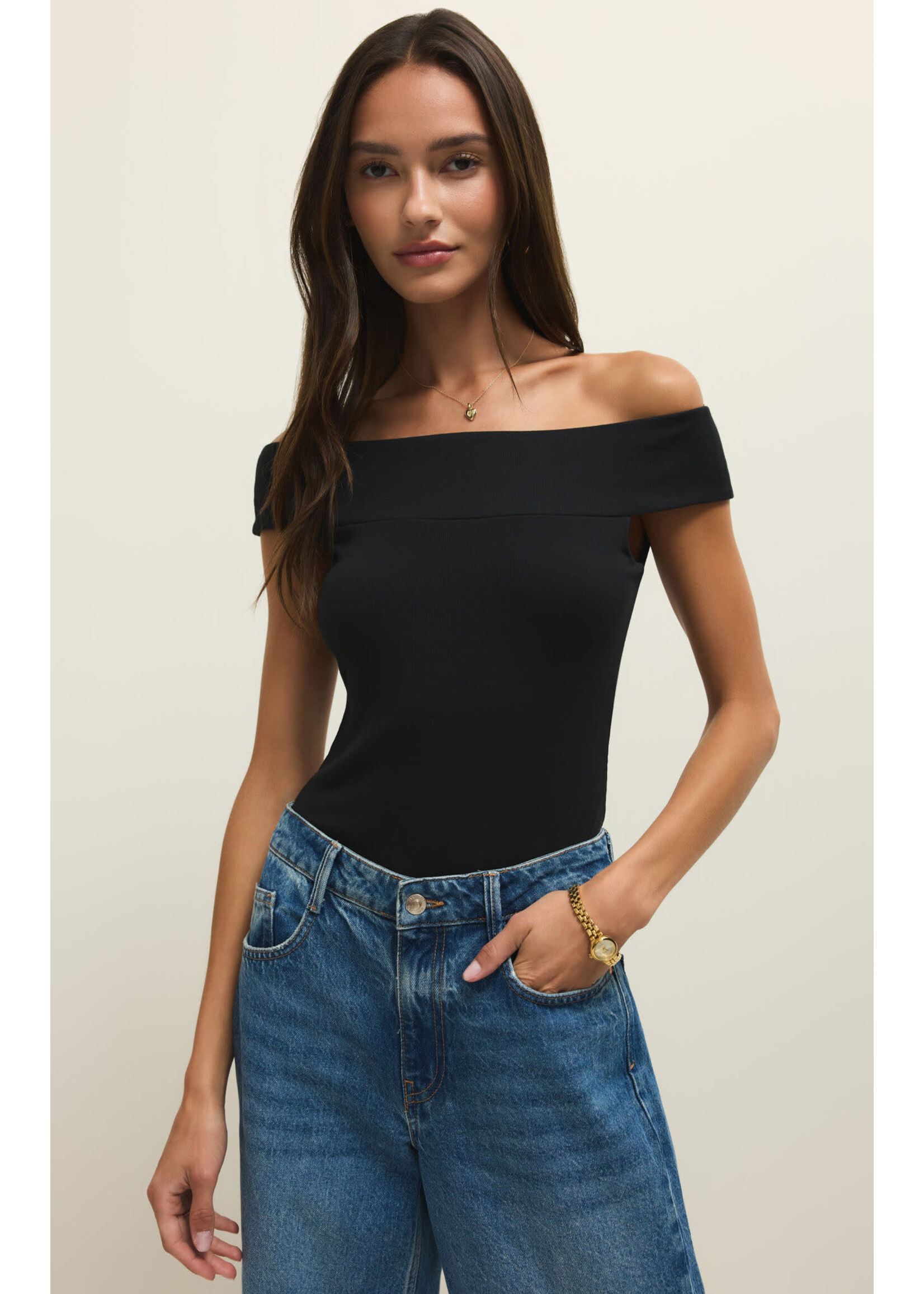 Z Supply Second Skin Off Shoulder Top
