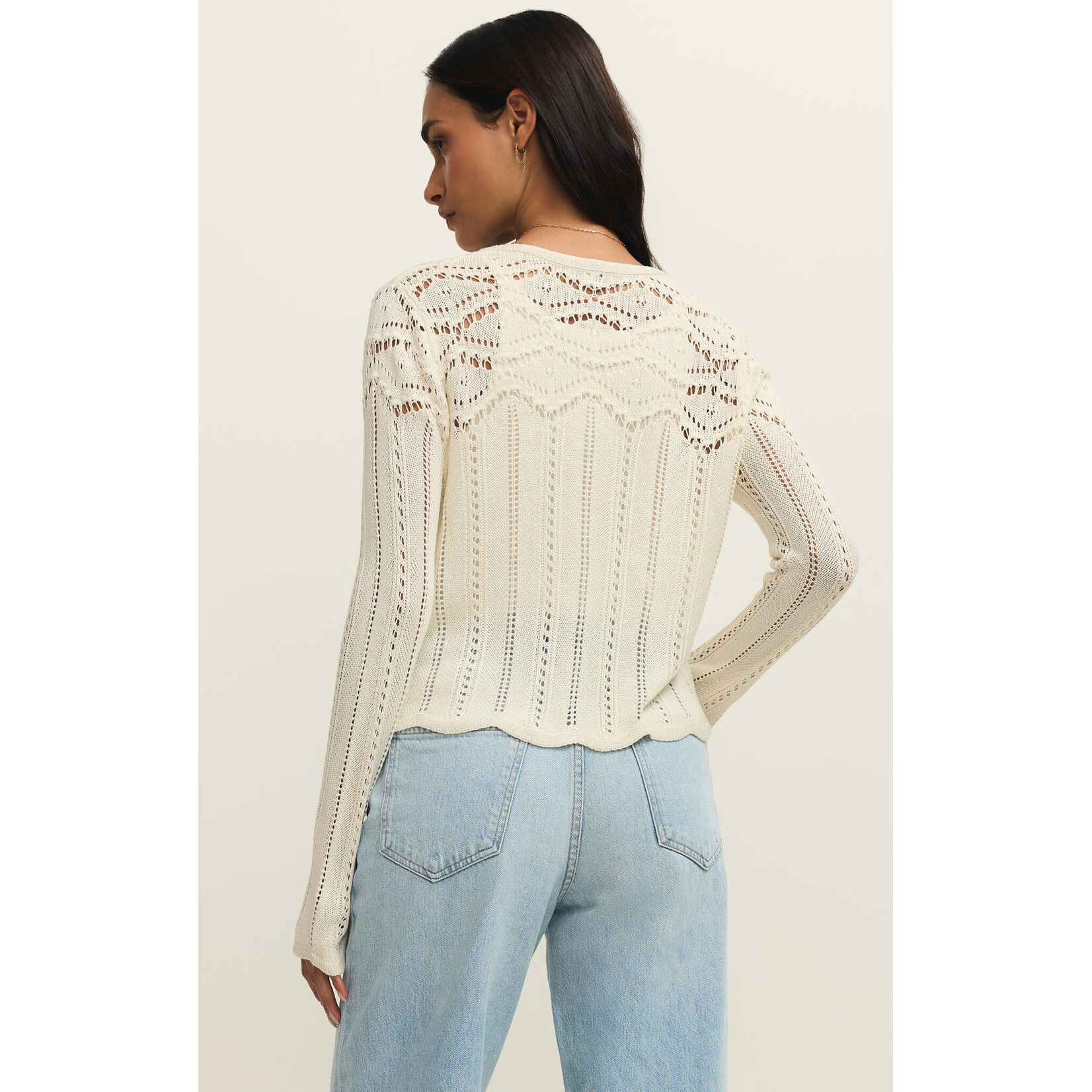 Z Supply Alycia Crochet Sweater