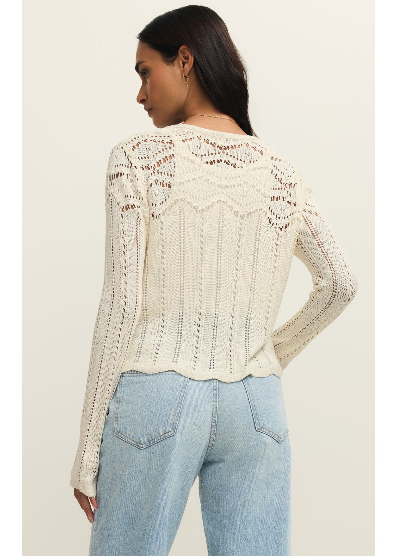 Z Supply Alycia Crochet Sweater