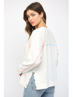 Fate Color Stitch Sweatshirt