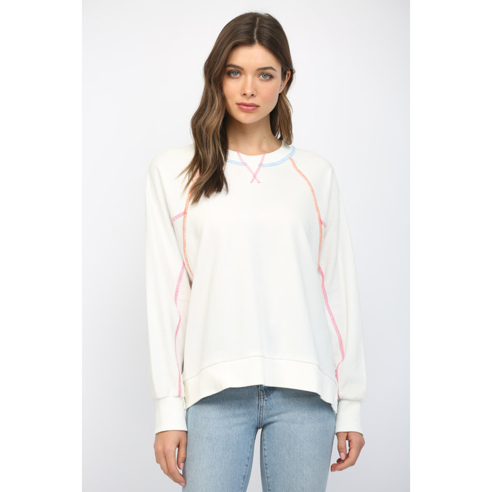 Fate F Color Stitch Sweatshirt