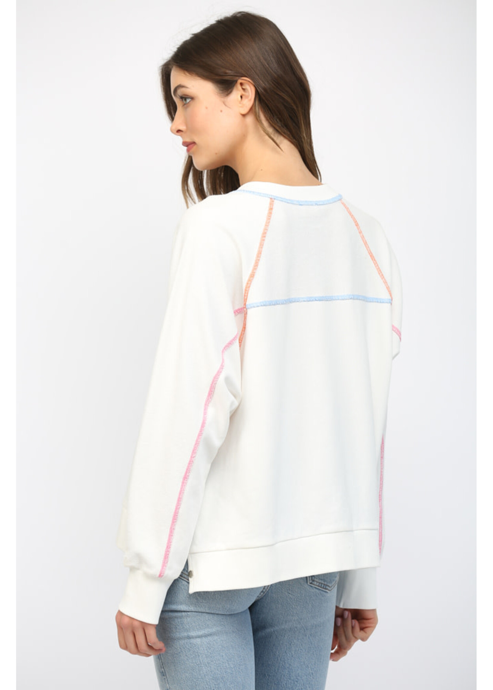 Fate Color Stitch Sweatshirt