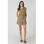 Dex Dex Khaki Collared Shift Dress